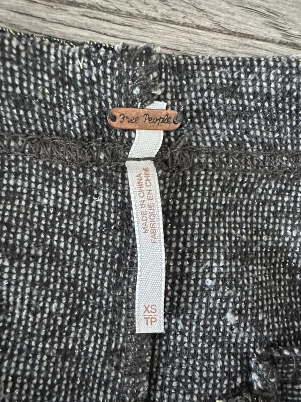 🌼FREE PEOPLE🌼 Milo Metallic Shimmer Knit Low Waist Jogger, Size XS